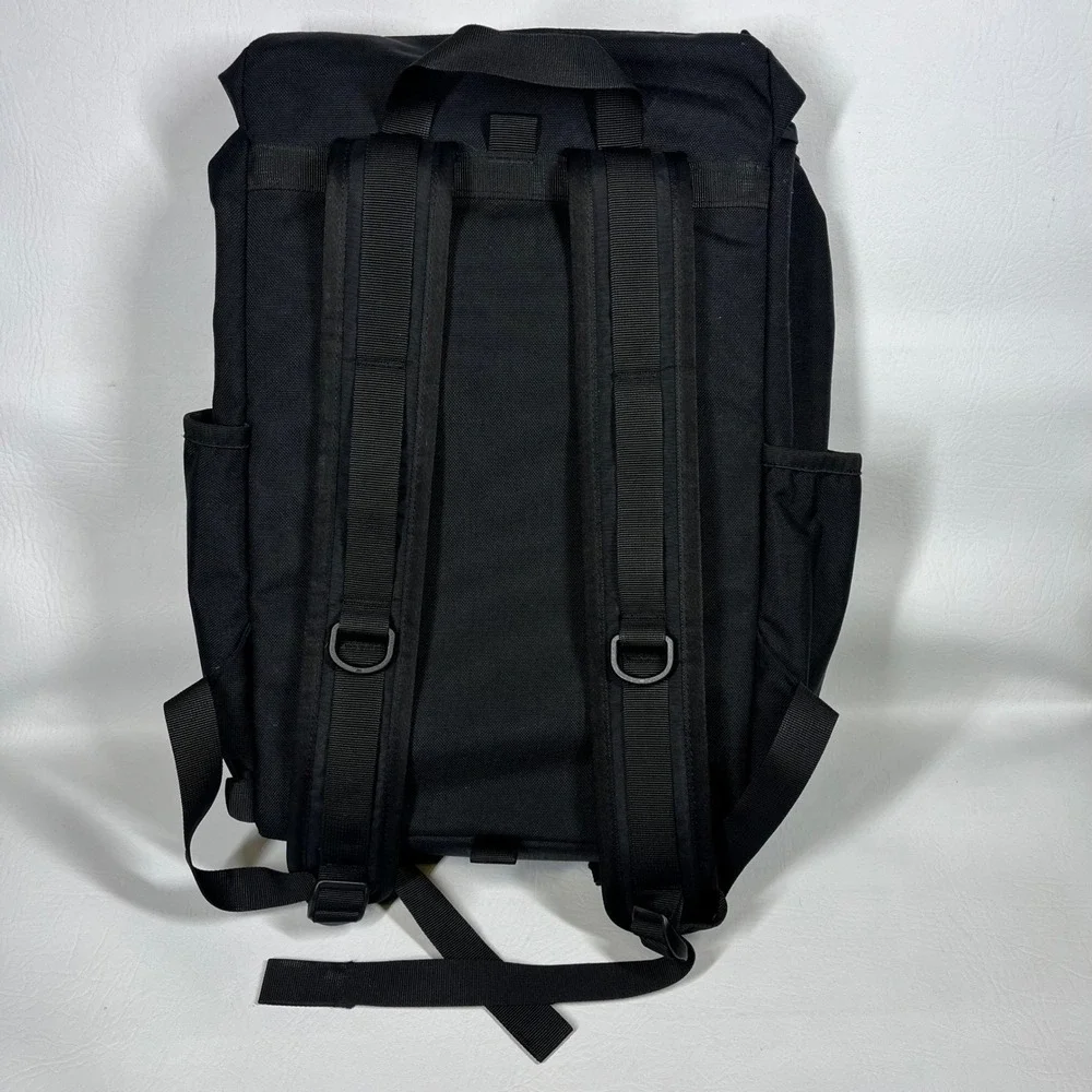 Topo Designs Y-Pack Backpack Black Gong Embroidered‎ Laptop Sleeve Daypack